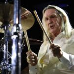 Legendary Iron Maiden drummer Nicko McBrain performs at the Mountbatten Festival of Music 080324 CREDIT MOD